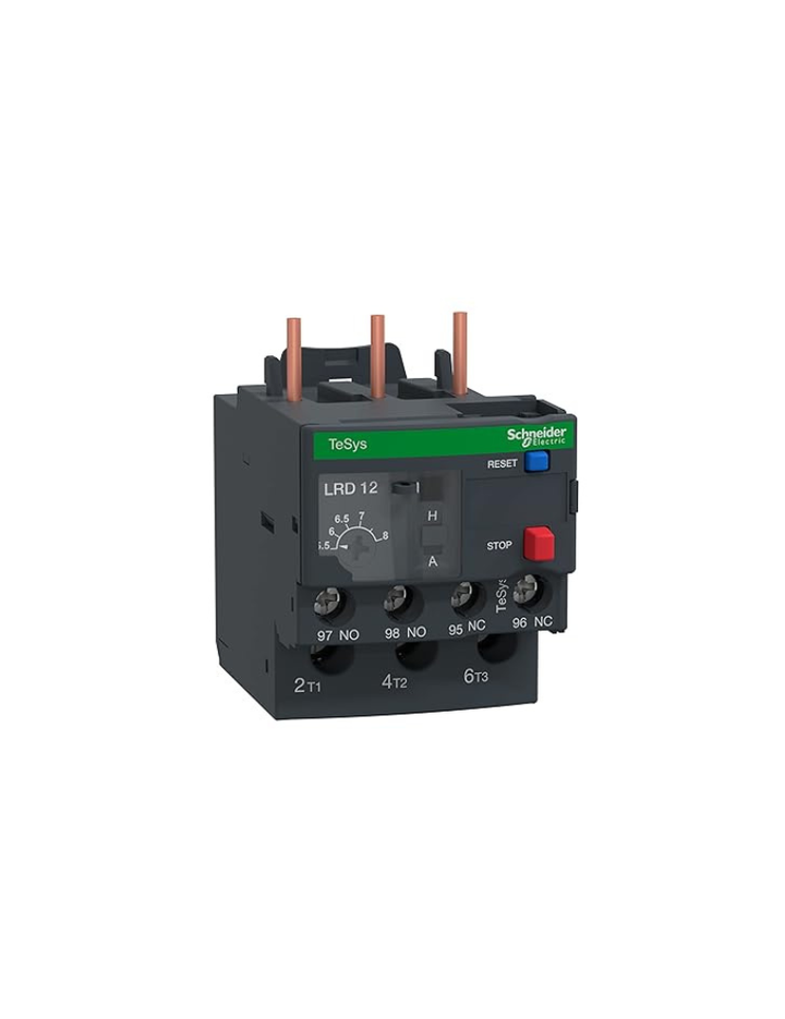Schneider Electric Ovrload Rely, 5.50 to 8A, 3P, Class 10, 690V, Red, (SQDLRD12)