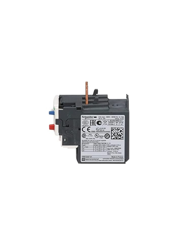 Schneider Electric LRD10 - OVERLOAD RELAY, Red