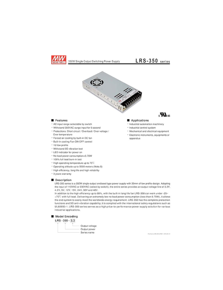 Meanwell SMPS LRS-350-48