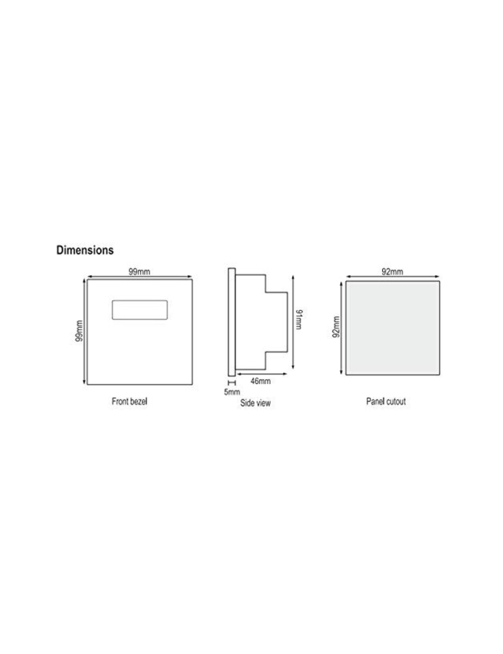 Selec Make Digital ammeter with LED display [MA302] (Pack of 1)
