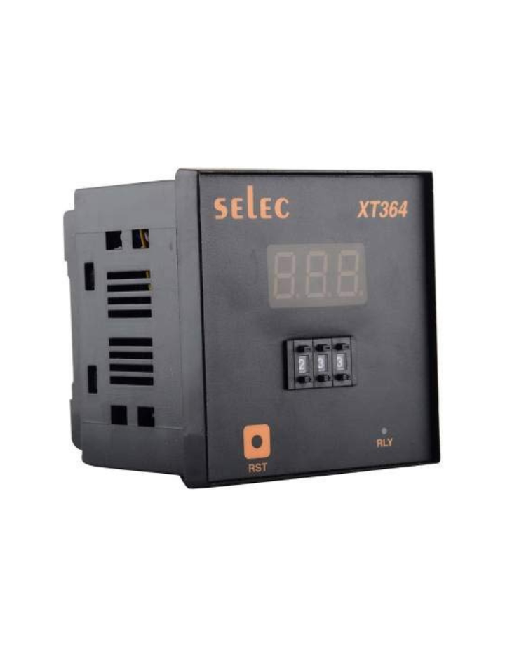 Selec XT364-3 Programmable Electronic Timer Switch (Black)