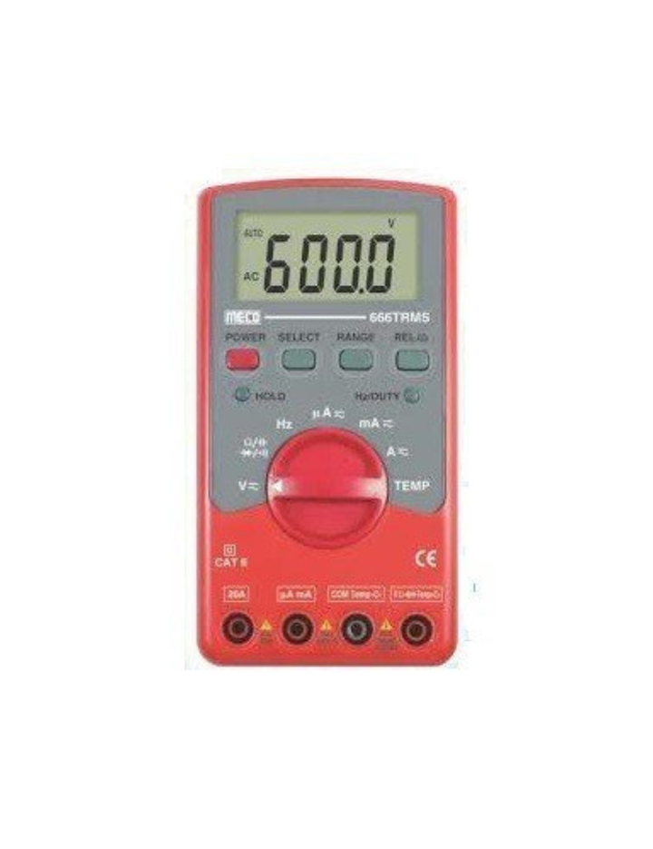 Meco Digital 666 Trms Multimeter
