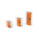 WAGO 221-61x LEVER-NUTS 10AWG 95pc Compact Wire Connector Assortment