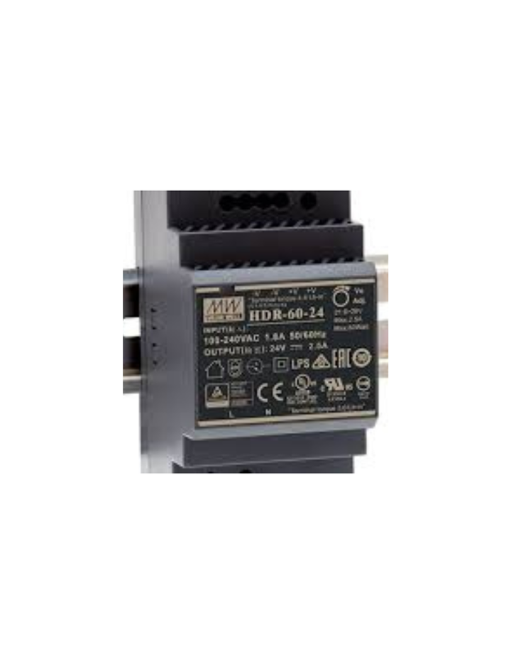 Meanwell HDR-60-24 Power Supply - 60W 24V 2.5A - Ultra Slim