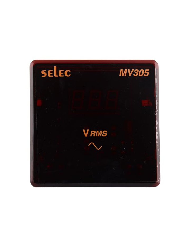 Selec MV305 Digital Voltmeter, Black
