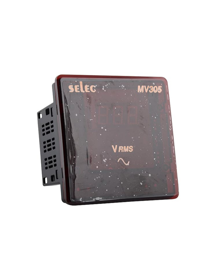 Selec MV305 Digital Voltmeter, Black