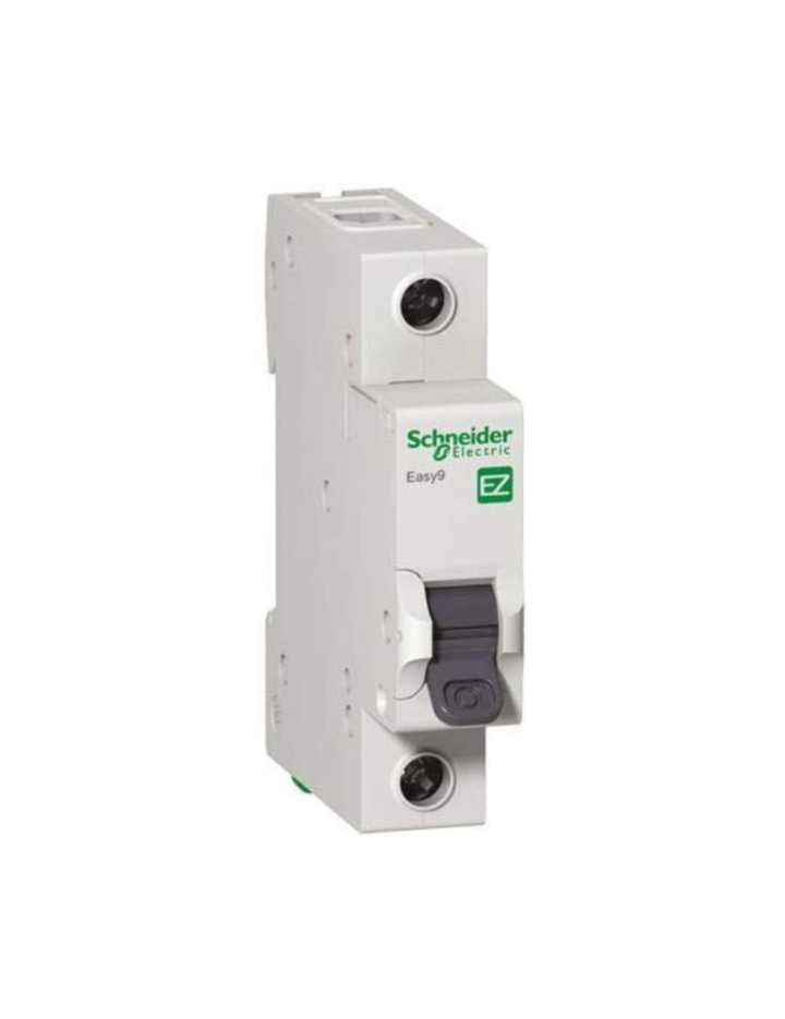 Schneider Electric EZ9F76125 EASY9 1-Pole 25-Amp (C-Curve 6kA) MCB