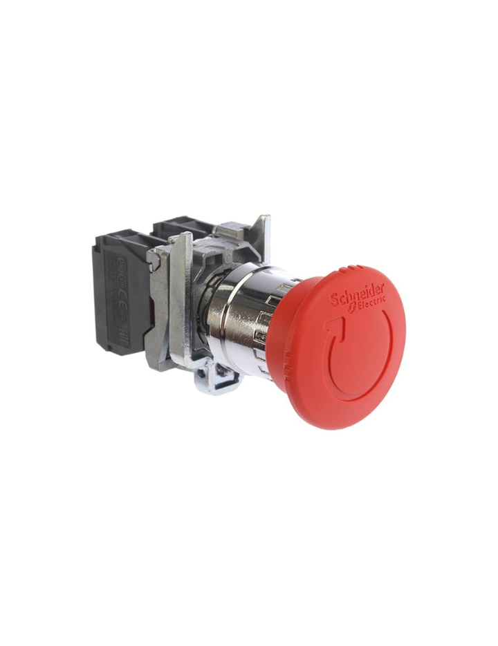 Schneider Electric Harmony XB4BS8445 Emergency stop switching off, metal, red mushroom, Ø40, Ø22