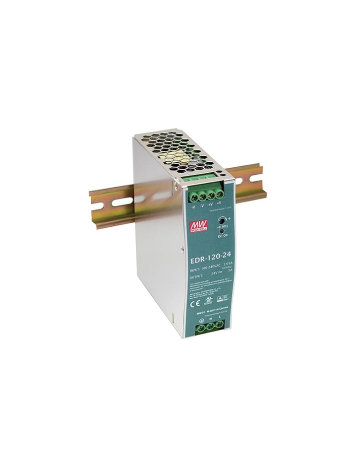 MEAN WELL EDR-120-24 Single Output DIN Rail Power Supply 24V 5 Amp 120W