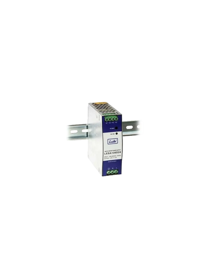 Lubi LESA120D24 SMPS, 24 V DC 5 Amp Din Rail Mount Power Supply, Made in India