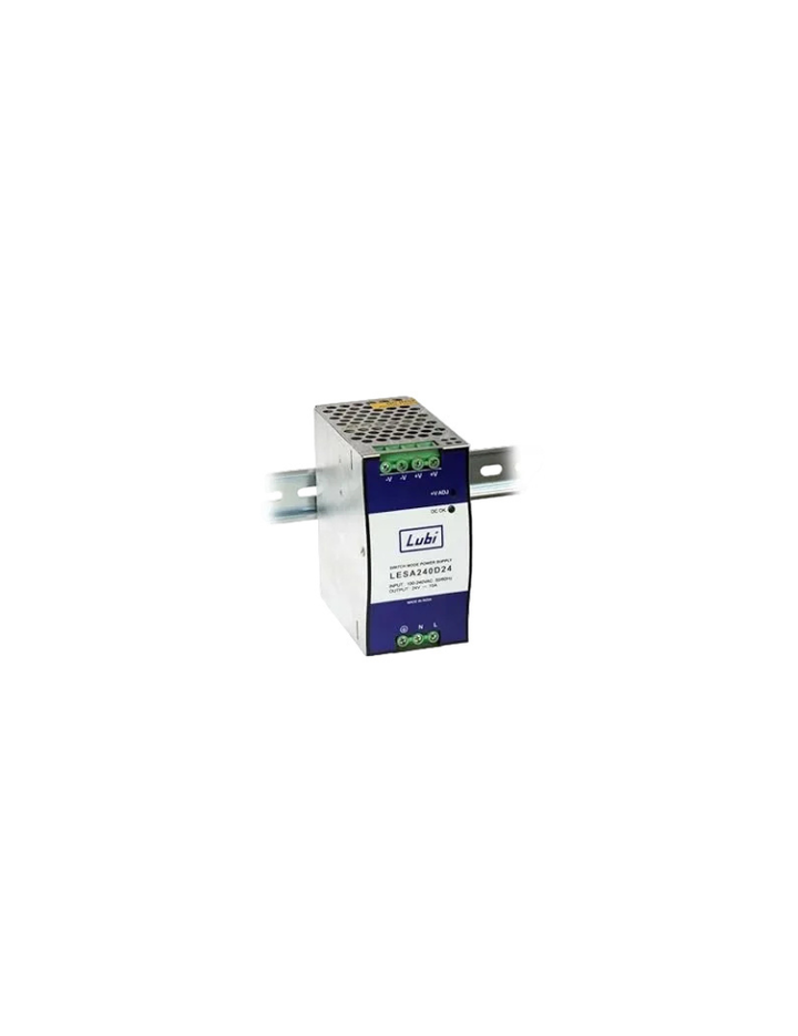 Lubi LESA240D24 SMPS, 24 Volt DC 10 Amp Dinrail Mount Power Supply, Made in India