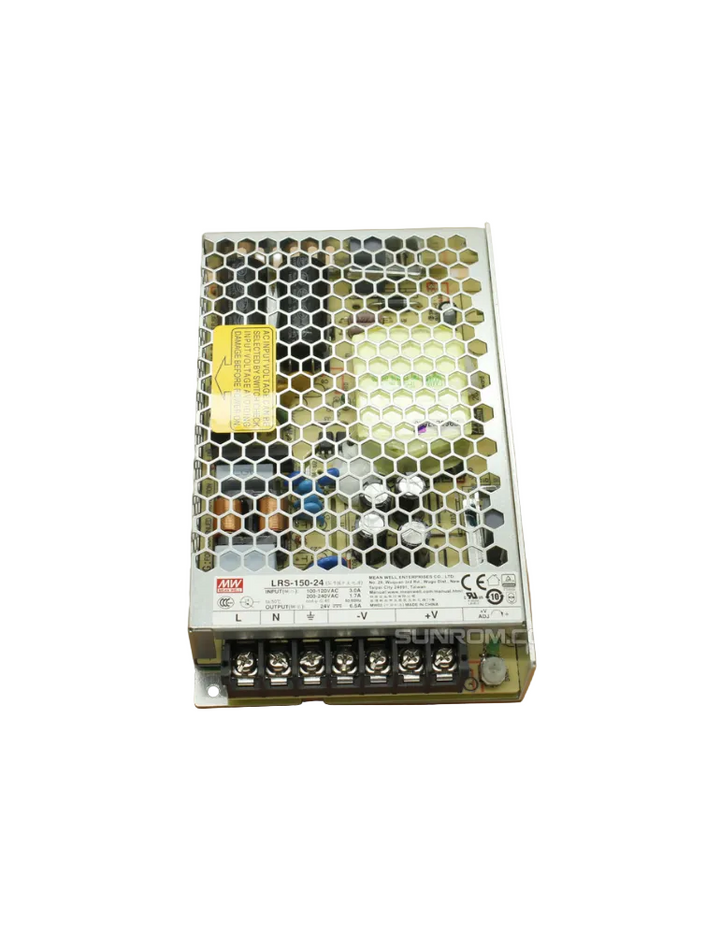 Mean Well LRS-150-24 Switching Power Supply, Single Output, 24V, 6.5A, 156W, 6.26" L x 3.82" W x 1.18" H