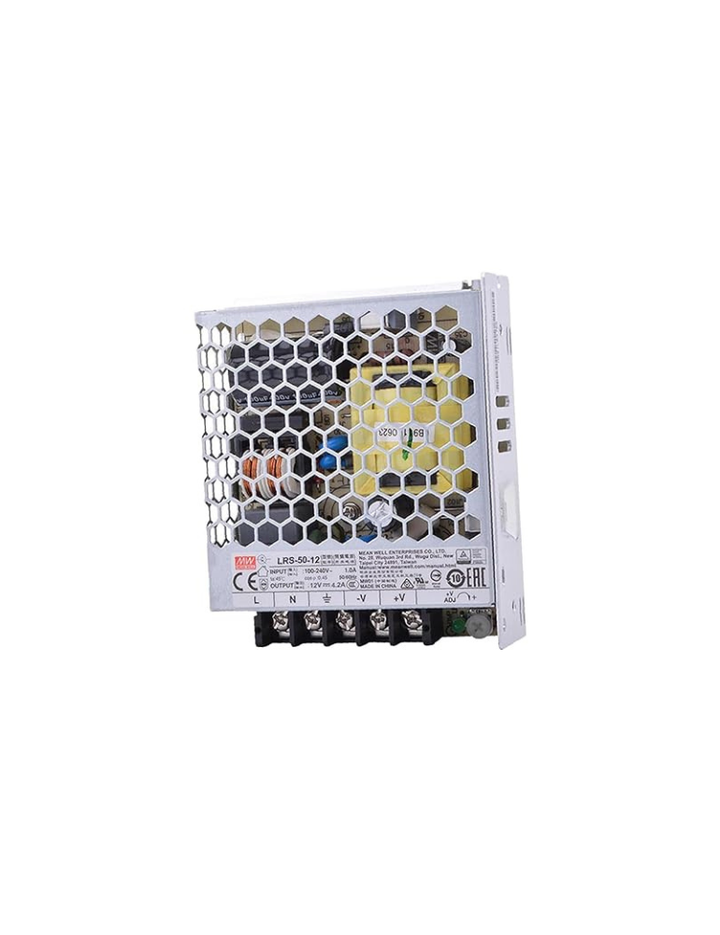 Mean Well LRS-50-12 Switching Power Supply, Single Output, 12V, 4.2A, 50.4W, 3.9" L x 3.23" W x 1.18" H