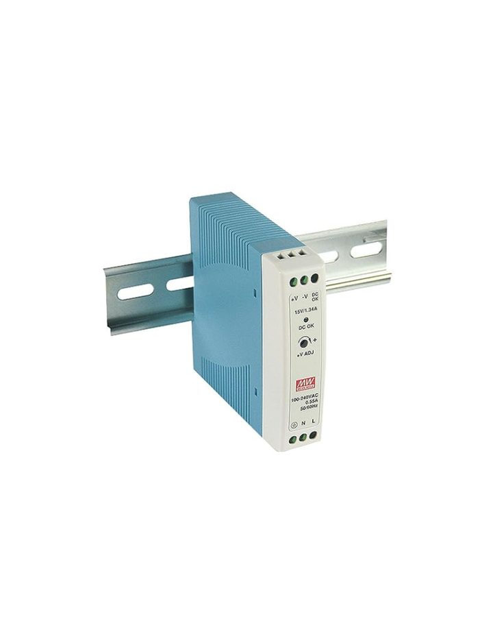 MEAN WELL MDR-20-5 AC to DC DIN-Rail Power Supply 5V 3 Amp 15W