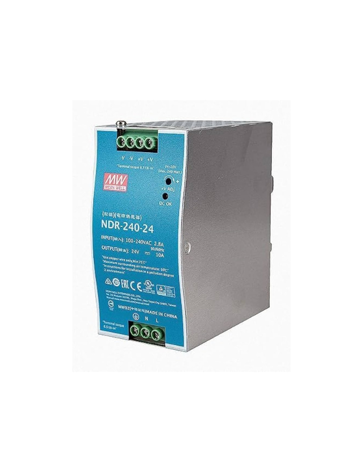 Mean Well NDR-240-24 24V 10 Amp 240W Industrial DIN Rail Power Supply