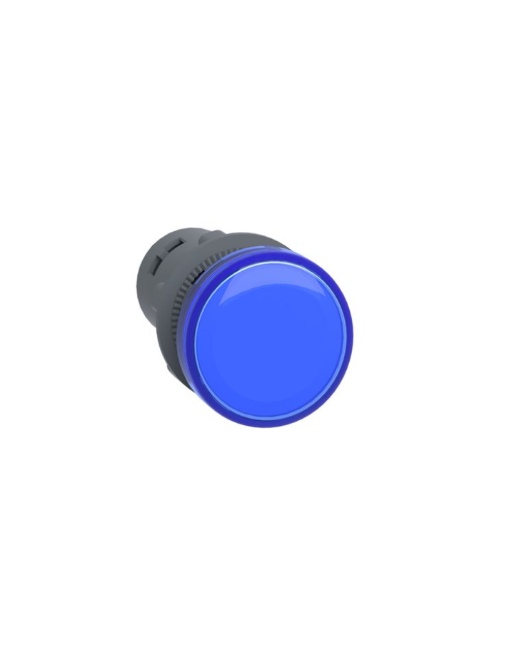 round pilot light Ø 22 - blue - integral LED - 24 V AC/DC- screw clamp terminals