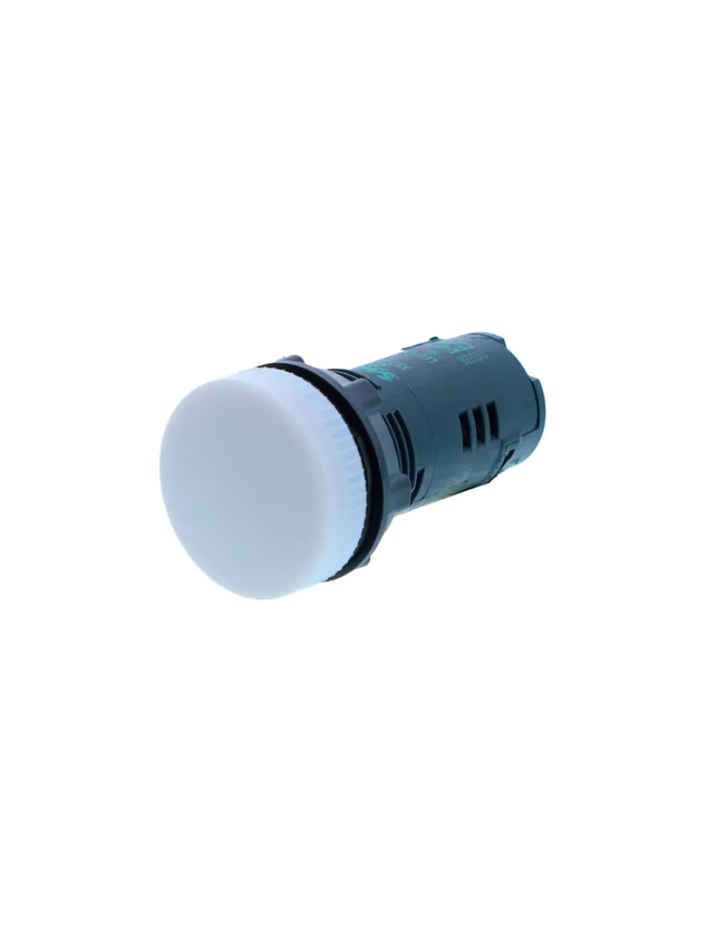 Monolithic pilot light, Harmony XB5N XB7N, plastic, white, 22mm, LED, 24V AC DC