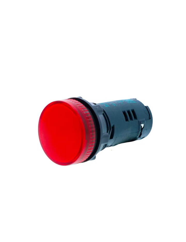 Monolithic pilot light, Harmony XB5N XB7N, plastic, red, 22mm, LED, 24V AC DC