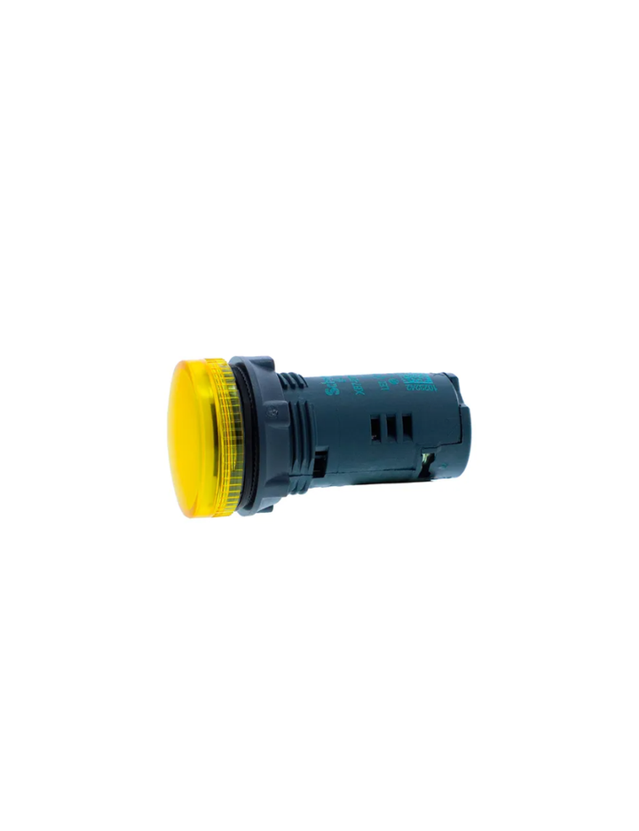 Monolithic pilot light, Harmony XB5N XB7N, plastic, yellow, 22mm, LED, 24V AC DC