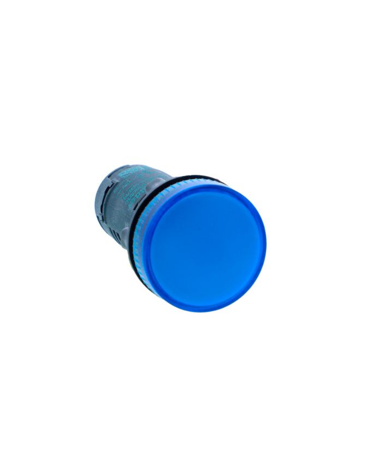 Monolithic pilot light, Harmony XB5N XB7N, plastic, blue, 22mm, LED, 120V AC DC