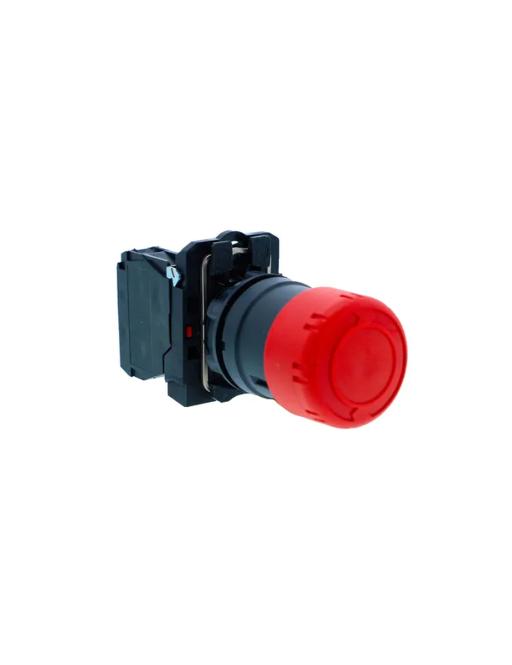 Emergency switching off push button, Harmony XB5N XB7N, plastic, red, 30mm, turn to release, 1 NC