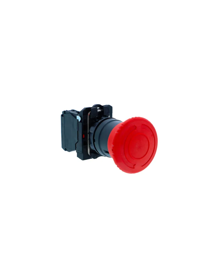 Emergency switching off push button, Harmony XB5N XB7N, plastic, red, 40mm, turn to release, 1 NC