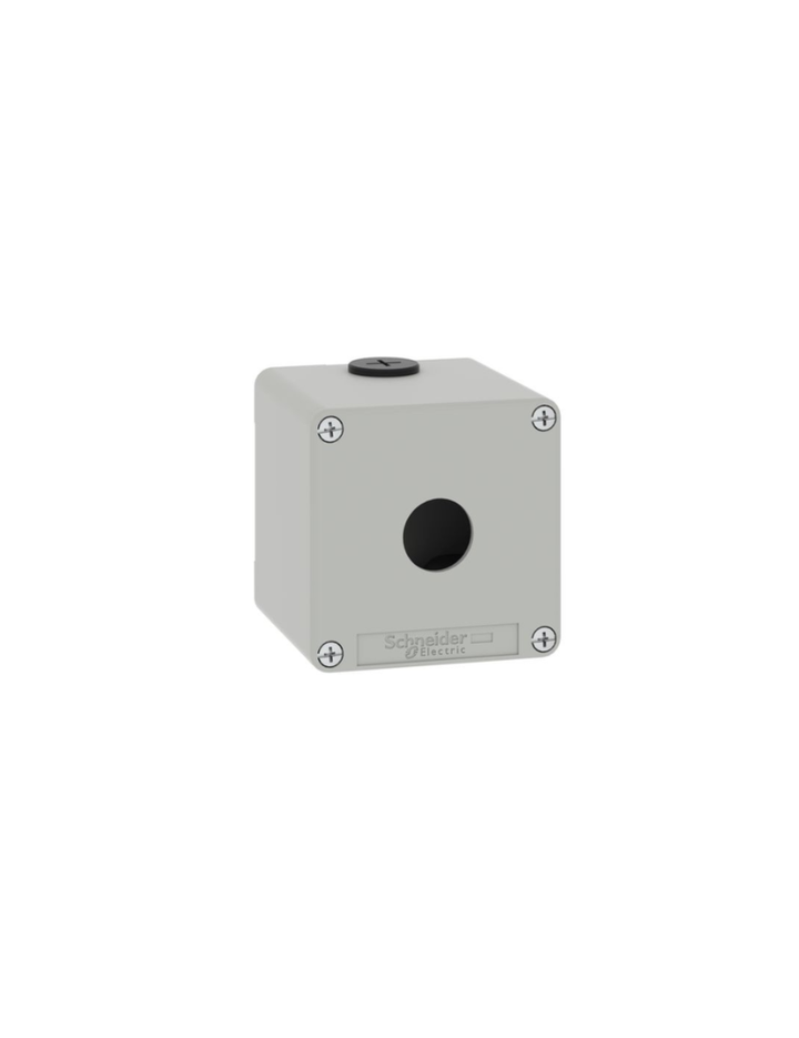 Die cast empty control station, Harmony XAP, XB2 SL, zinc alloy, grey, M20, 1 cut out 22mm, 80x80x51,5mm, UL cULus
