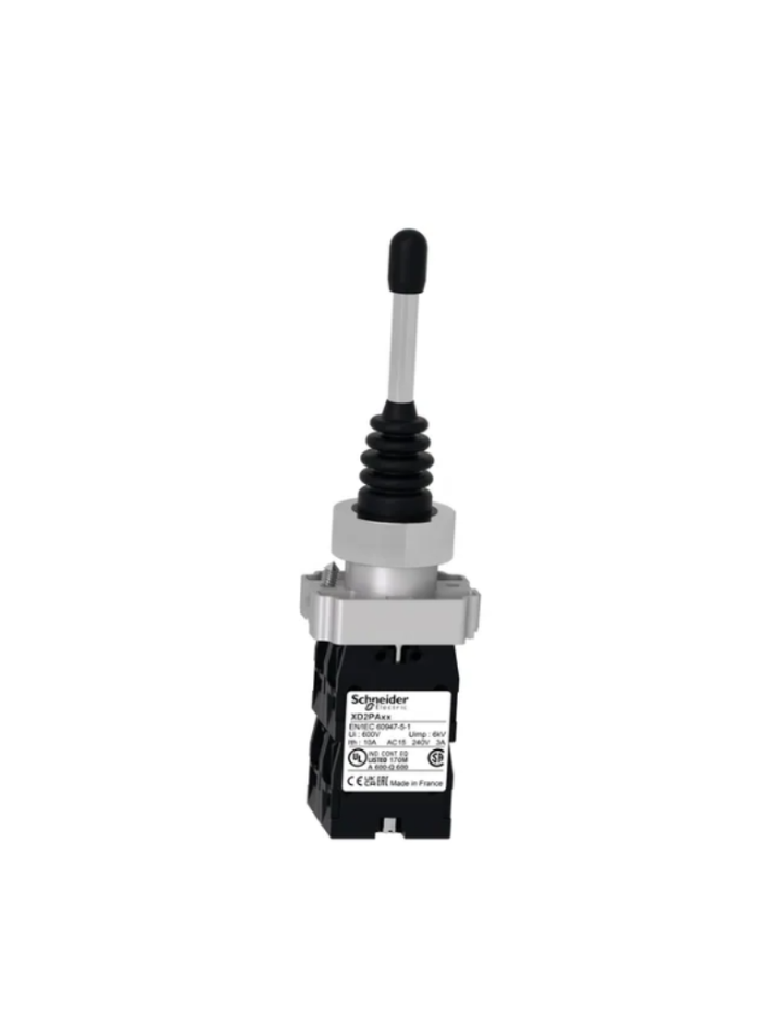 Complete joystick controller, Harmony XD2, 22mm, metal, 4 directions, 1NO per direction, with return position 0