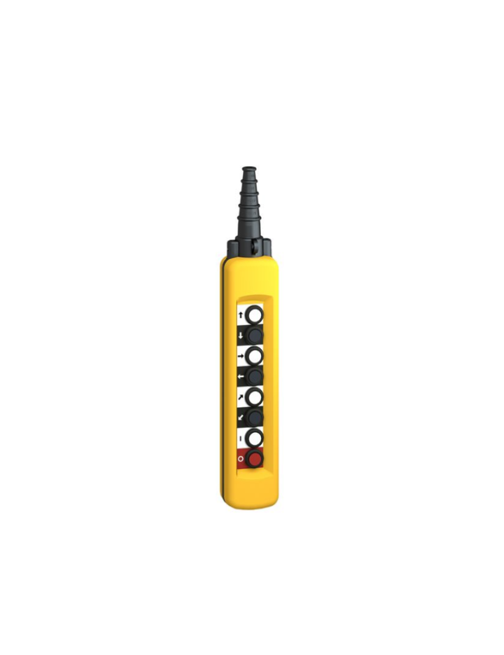 XACA881 Product picture Schneider Electric  Technical Illustration - Wiring + 6 + 6 1  videos pendant control station XAC-A - 8 pushbuttons