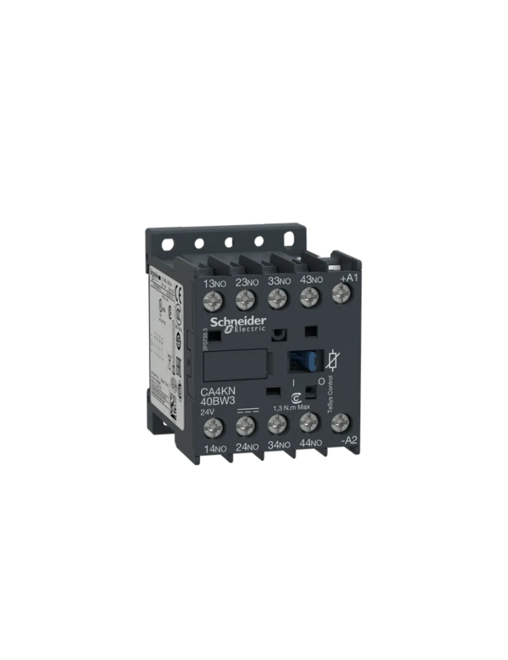Control relay, TeSys K, 4 NO, lt or eq to 690V, 24VDC low consumption coil
