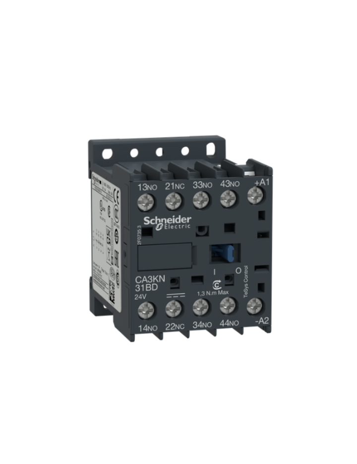 Control relay, TeSys K, 3 NO + 1 NC, lt or eq to 690V, 220VDC standard coil
