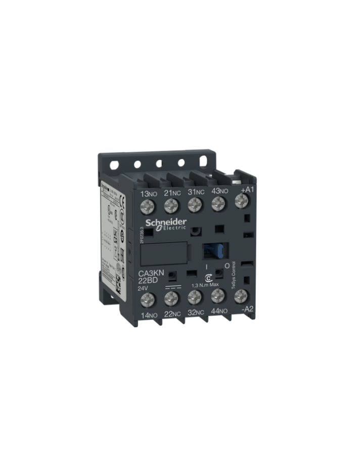 Control relay, TeSys K, 2 NO + 2 NC, lt or eq to 690V, 110VDC standard coil
