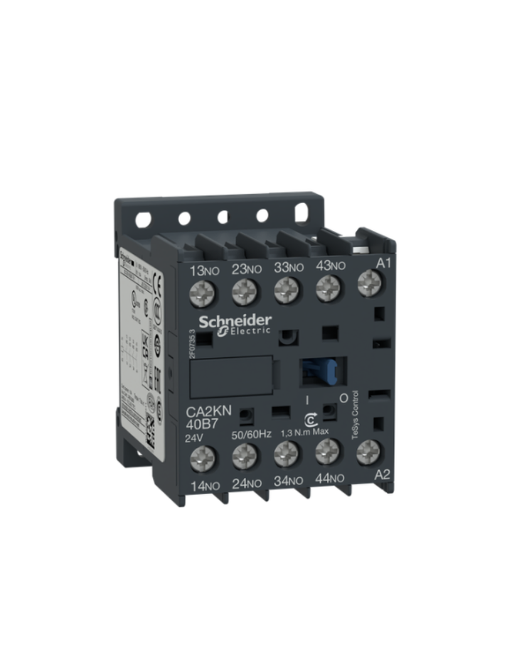 Control relay, TeSys K, 4 NO, lt or eq to 690V, 24VAC coil