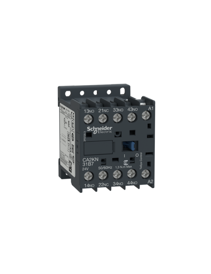 Control relay, TeSys K, 3 NO + 1 NC, lt or eq to 690V, 110VAC coil