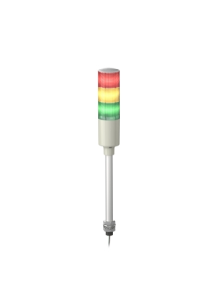 Monolithic tower lights, Easy Harmony XVG, 60mm, red orange green, steady light, buzzer, aluminium tube mounting, IP23, 220…240V AC