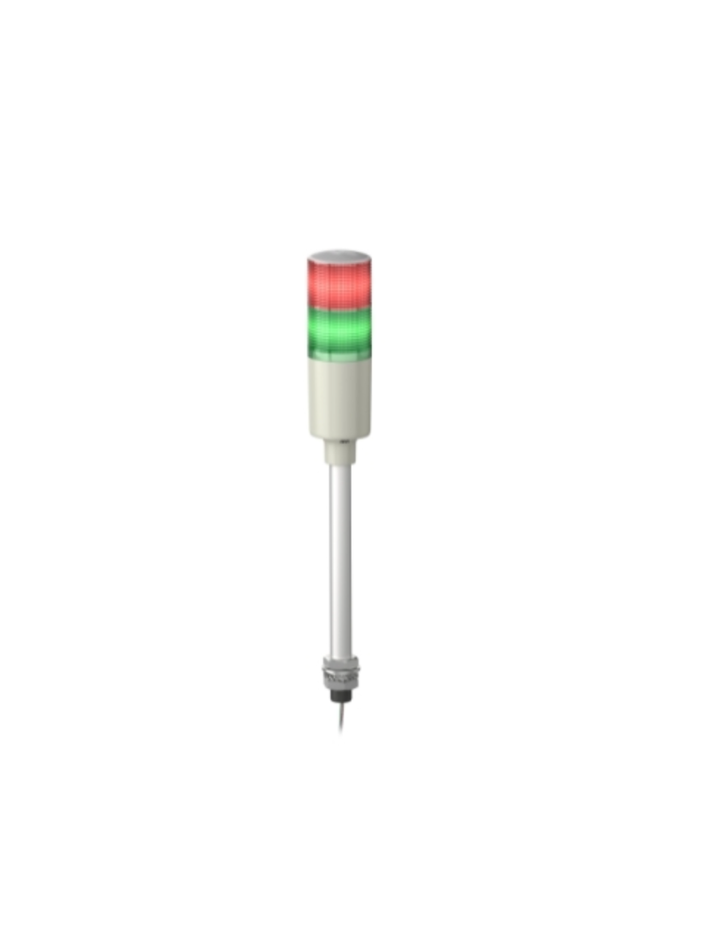 Monolithic tower lights, Easy Harmony XVG, 60mm, red green, steady light, aluminium tube mounting, IP23, 220...240V AC