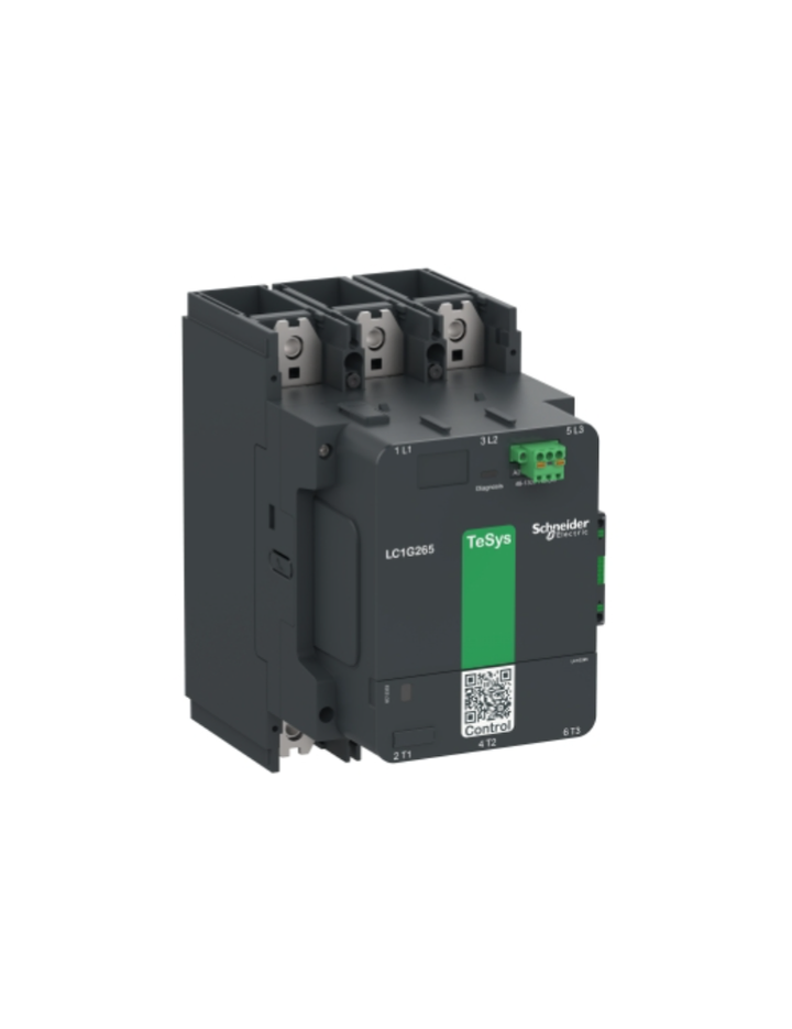 Contactor, high power, TeSys Giga, standard version, 3 pole/NO, AC-3 <=440V 265A, 100-250VAC/DC coil