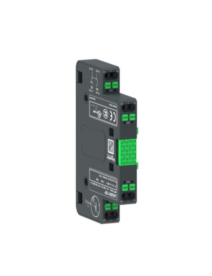 Auxiliary contact block,TeSys Giga contactor,1NO + 1NC,lateral face side mounting,push-in terminals L1/R1