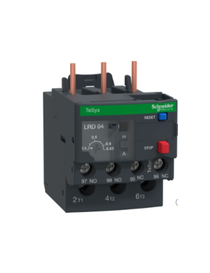 TeSys LRD thermal overload relays - 0.4...0.63 A - class 10A