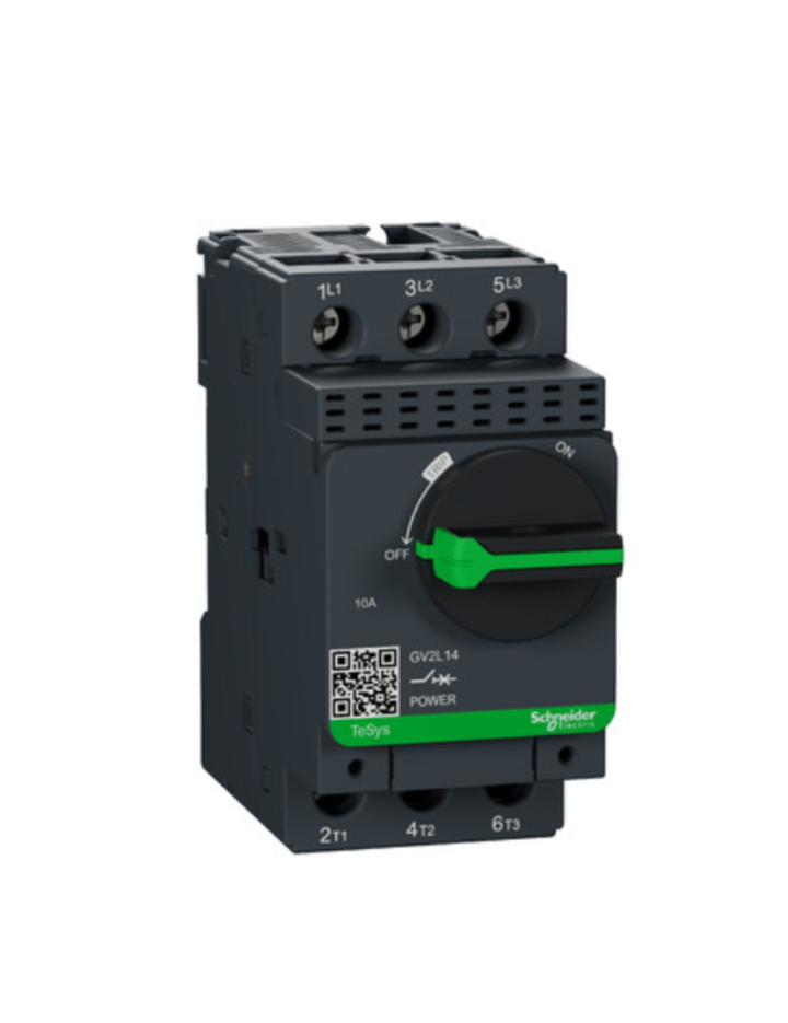 GV2L;TeSys GV;motor circuit breaker;motor protection;magnetic protection;high breaking capacity;rotary handle;screw clamp terminals