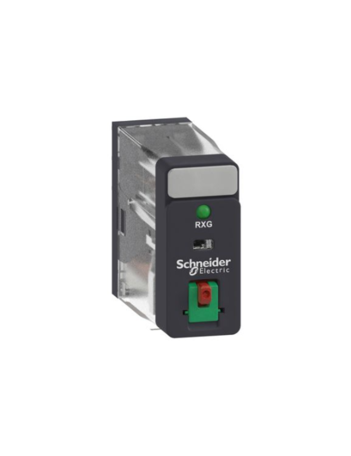 Schneider Electric RXG22P7 Lockable test button, 5 A, 2 CO AC, 230 V, plug-in relay Power Plug