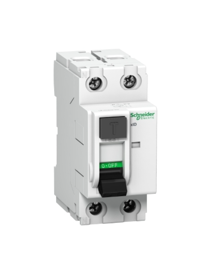 Schneider Electric 2P, 80A, 100mA, Acti 9 xID residual circuit breaker(RCCB) A9N16213 MCB