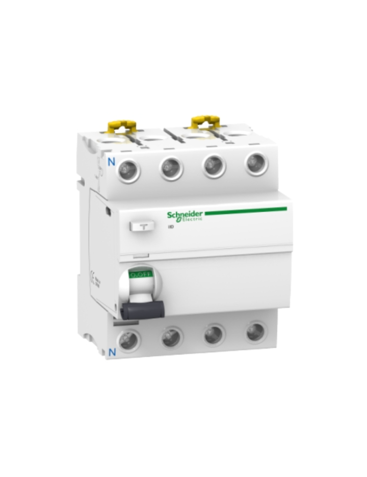 Schneider Electric 4P, 100A, 30mA, Acti 9 iID residual circuit breaker(RCCB) A9R11492 MCB