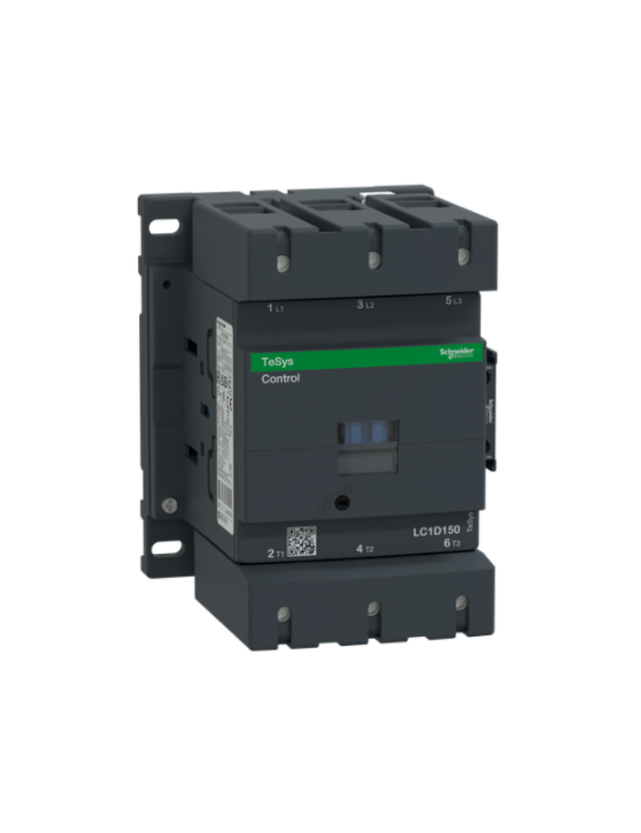 Schneider Electric TeSys D contactor 150 AMP 3 Pole (3 NO) standard coil (black, Pack of 1) LC1D150FD MCB