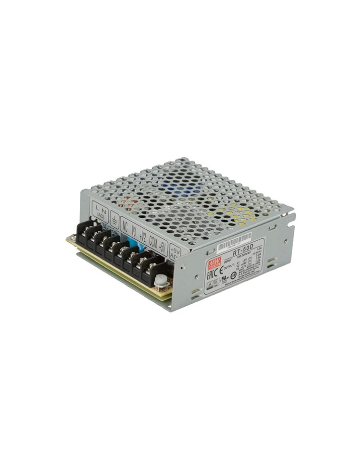 MEAN WELL RT-50D AC-DC Power Supply Triple Output 5V 24V 12V 5 Amp