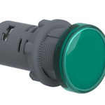 round pilot light Ø 22 - green - integral LED - 220 V DC - screw clamp terminals