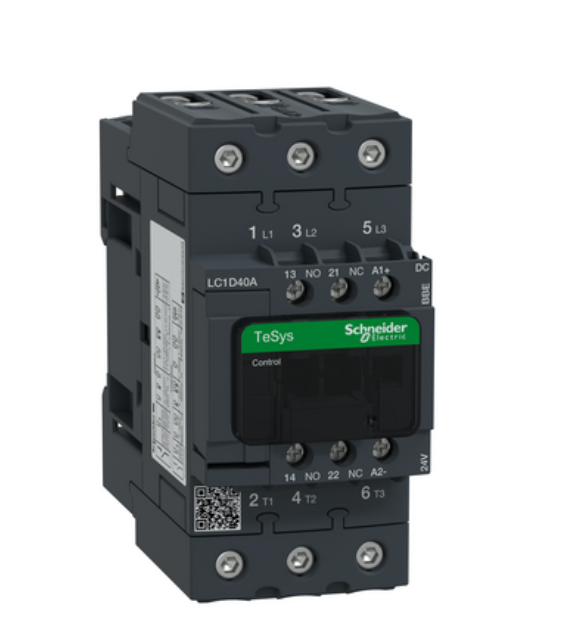 TeSys D contactor 3P 40A AC-3 up to 440V coil 24V DC EverLink