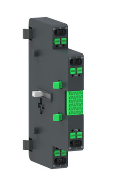 Auxiliary contact block,TeSys Giga contactor,1NO+1NC,side mounting,push-in terminals