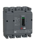 circuit breaker, EasyPact CVS160B, 25kA at 415VAC, 125A, TMF trip unit, 4P3d, FTFM