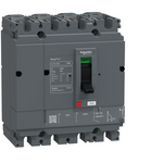 circuit breaker, EasyPact CVS160B, 25kA at 415VAC, 160A, TMF trip unit, 4P3d, FTFM